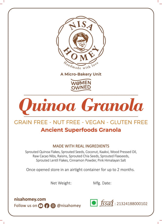 Quinoa Granola - Grain Free - Nut Free