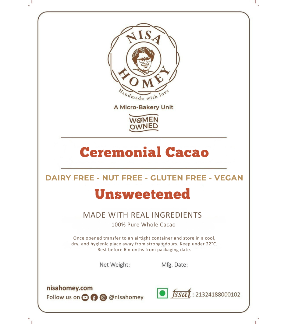 Ceremonial Cacao - 100% Pure Whole Cacao