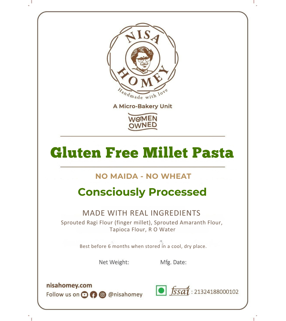 Gluten Free Pasta - Millet Pasta - Ragi Pasta
