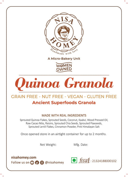 Quinoa Granola - Grain Free - Nut Free