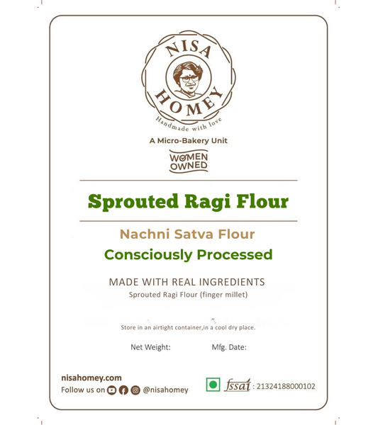 Sprouted Ragi Flour - Nachni Satva Flour